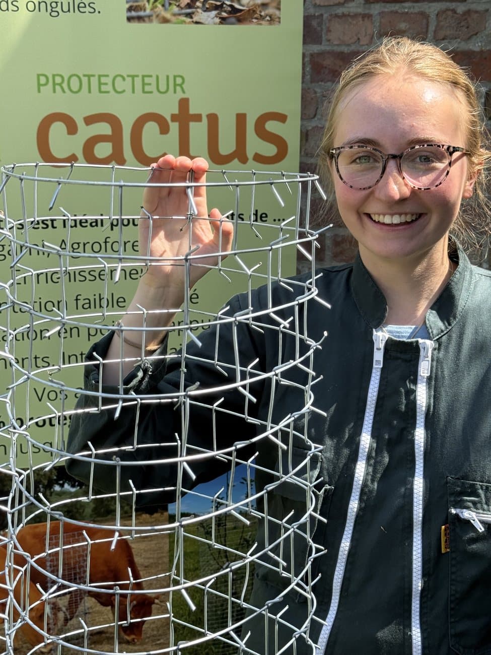Blandine Lienard avec un Protecteur Cactus